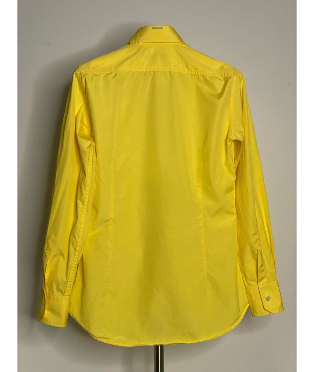 DSQUARED2 Желтая хлопковая классическая рубашка, фото 2