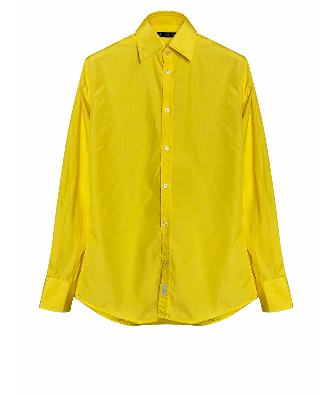 DSQUARED2 Желтая хлопковая классическая рубашка, фото 1