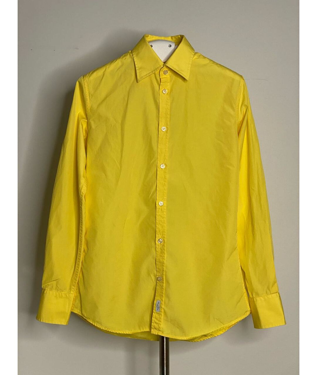 DSQUARED2 Желтая хлопковая классическая рубашка, фото 7