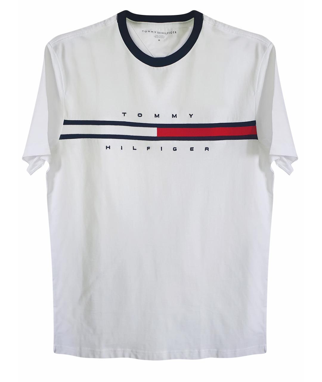 TOMMY HILFIGER Белая хлопковая футболка, фото 1