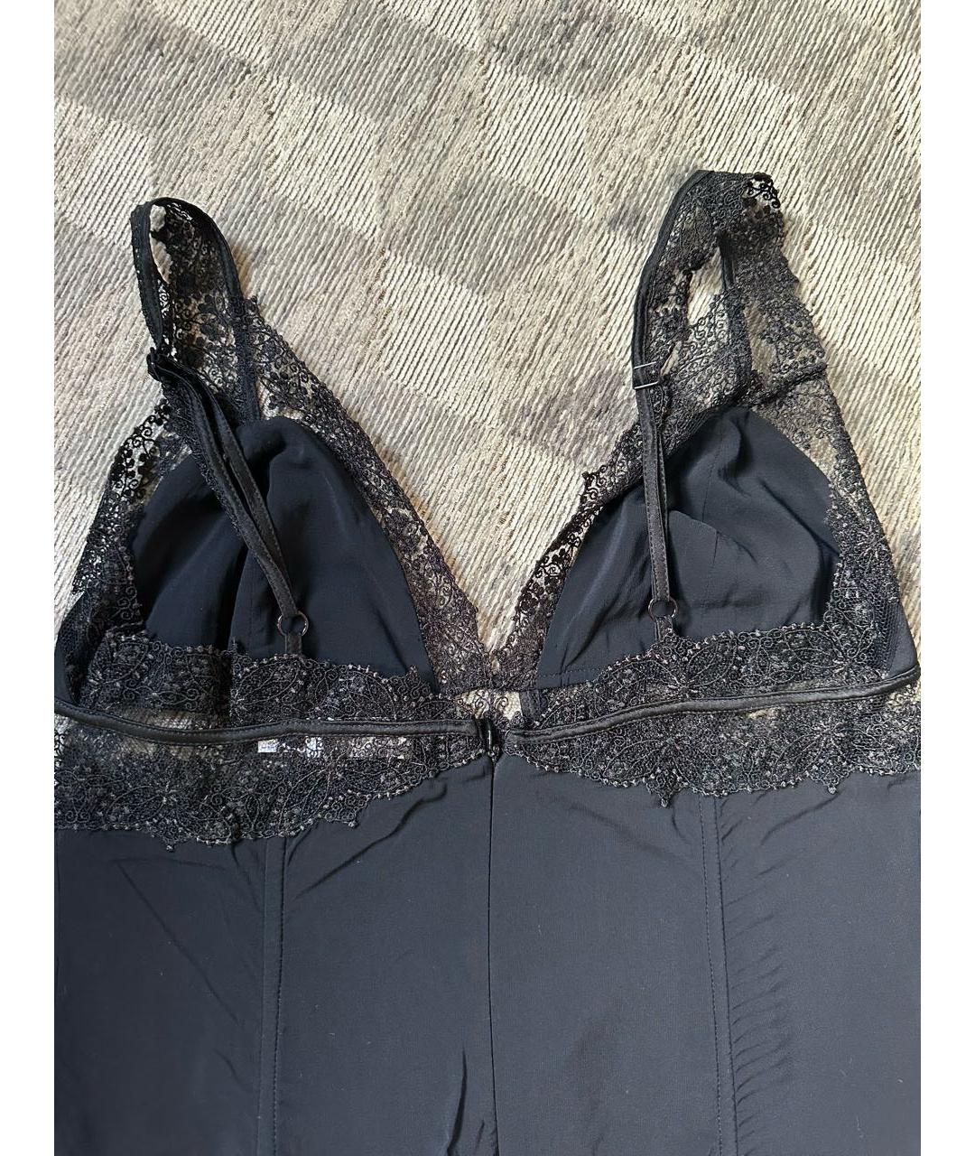 PINKO Черное шелковое коктейльное платье, фото 8