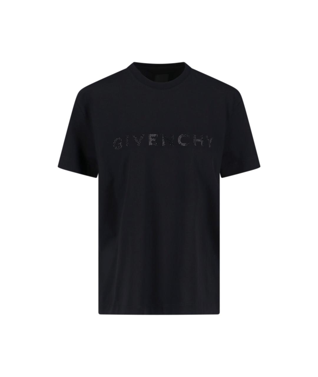 GIVENCHY Черная хлопковая футболка, фото 1