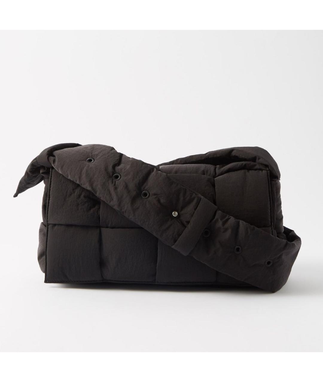 BOTTEGA VENETA Черная тканевая сумка через плечо, фото 6
