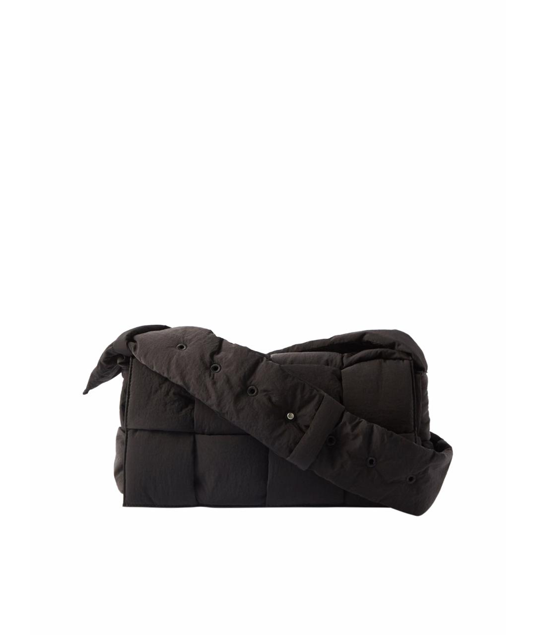 BOTTEGA VENETA Черная тканевая сумка через плечо, фото 1