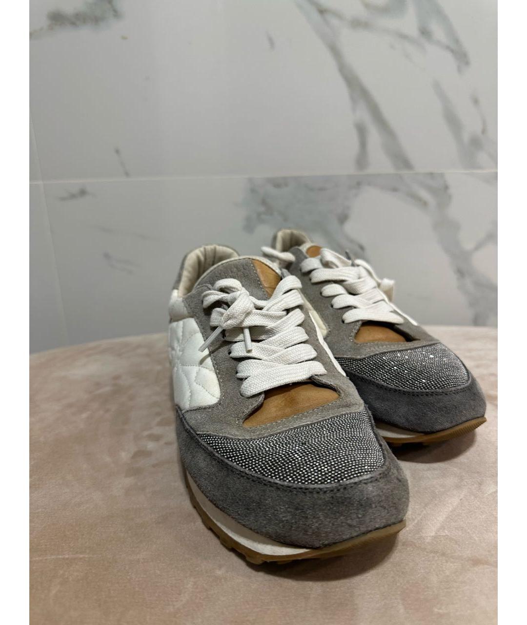 BRUNELLO CUCINELLI Серые кроссовки, фото 6