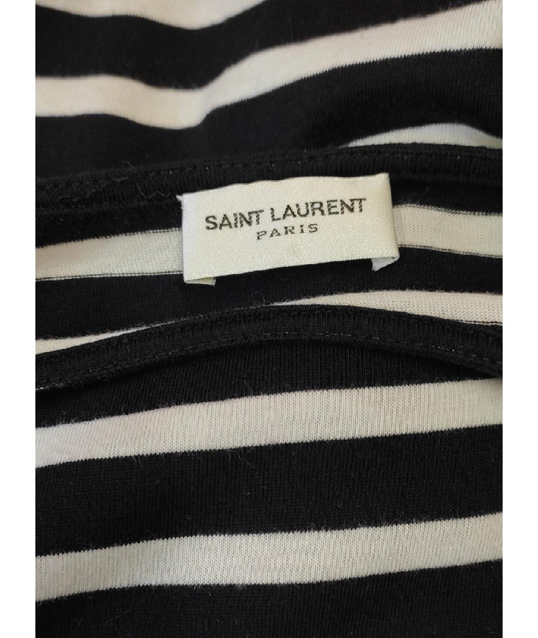 SAINT LAURENT Черный хлопковый джемпер / свитер, фото 5