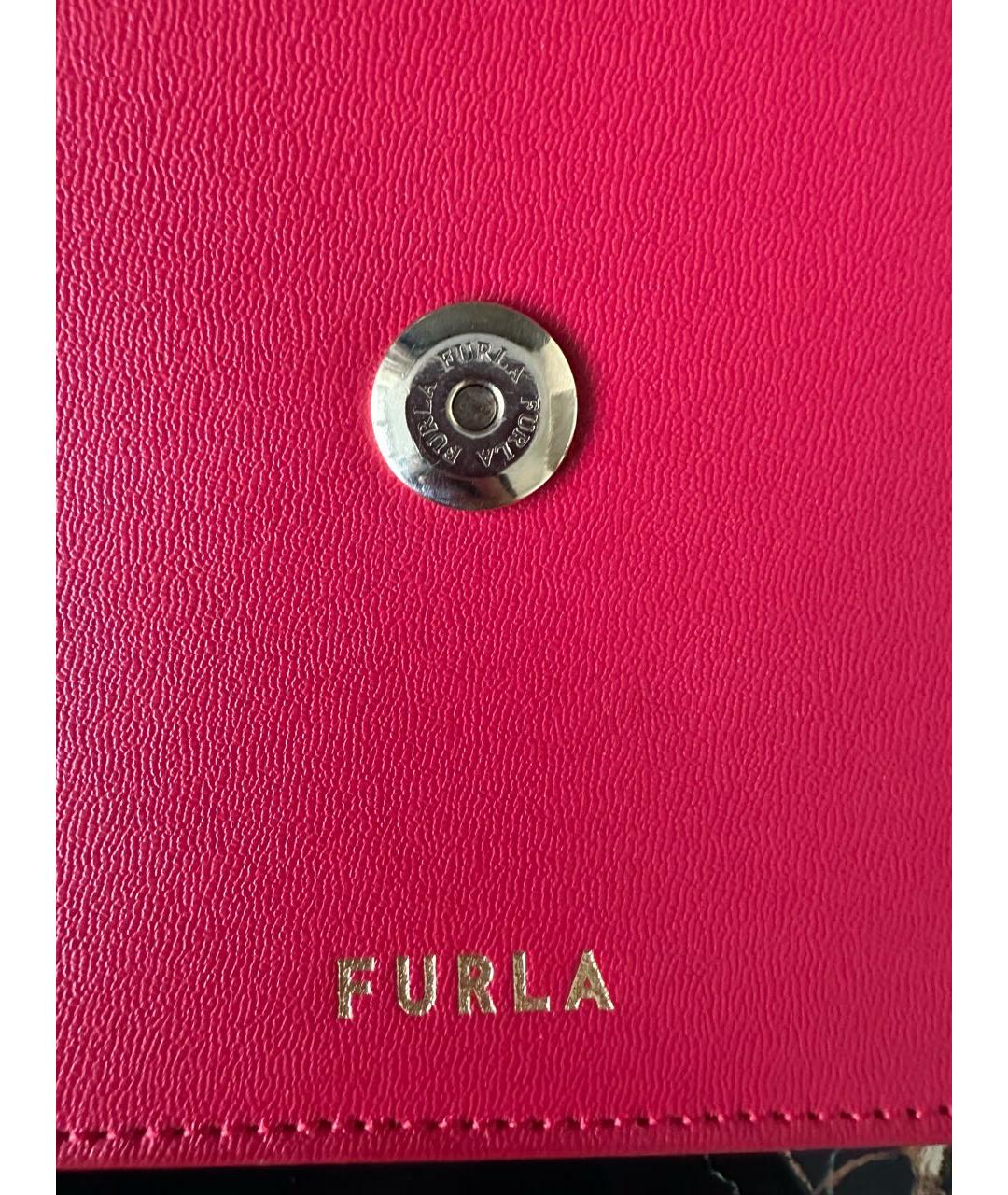 FURLA Красная кожаная сумка через плечо, фото 6