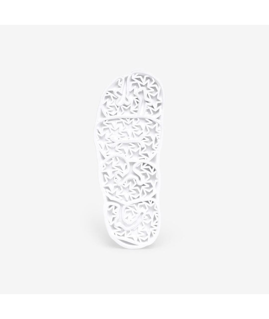 GCDS Белые резиновые шлепанцы, фото 3