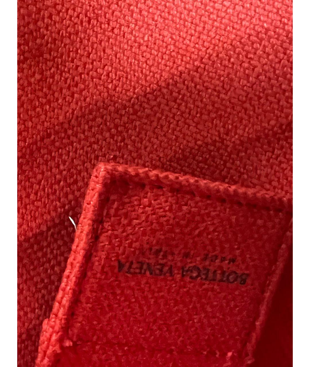 BOTTEGA VENETA Красная синтетическая поясная сумка, фото 5