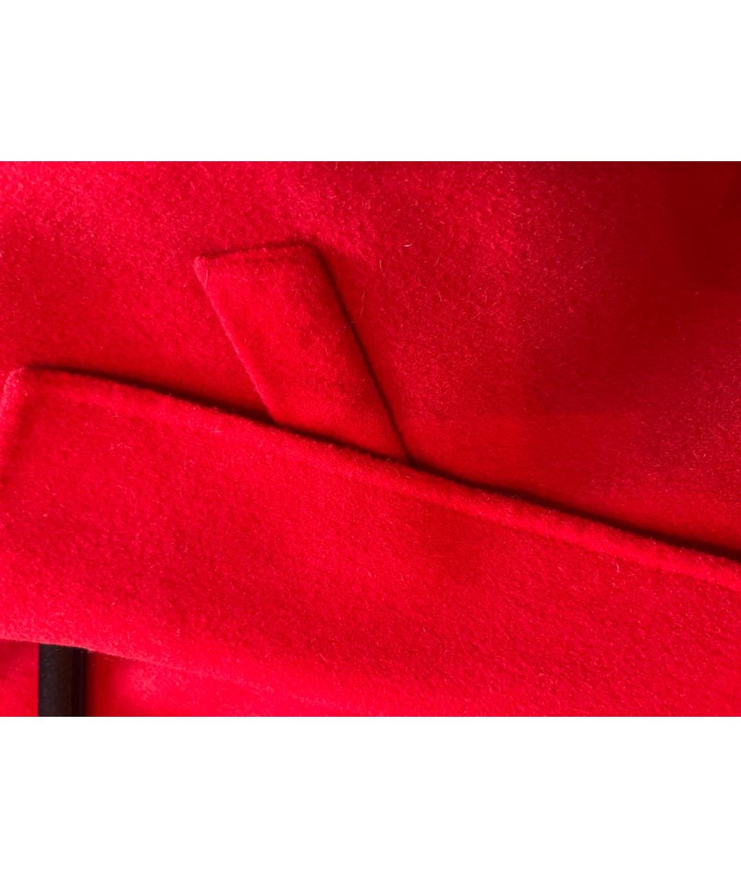 SANDRO Красное шерстяное пальто, фото 4