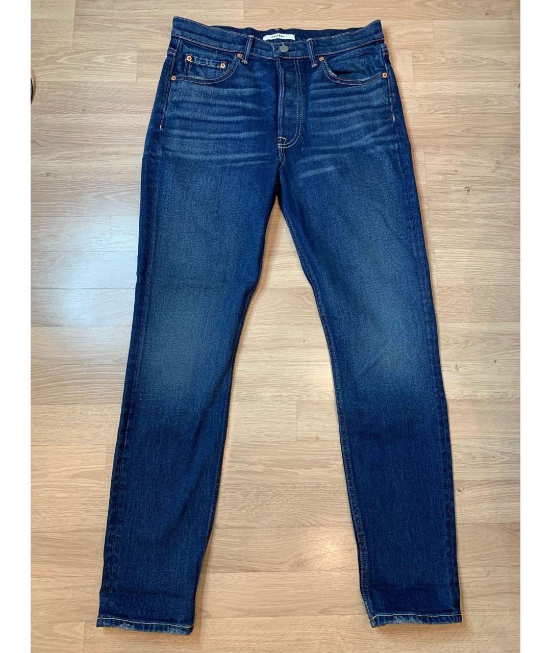 GRLFRND Темно-синие хлопковые джинсы слим, фото 9