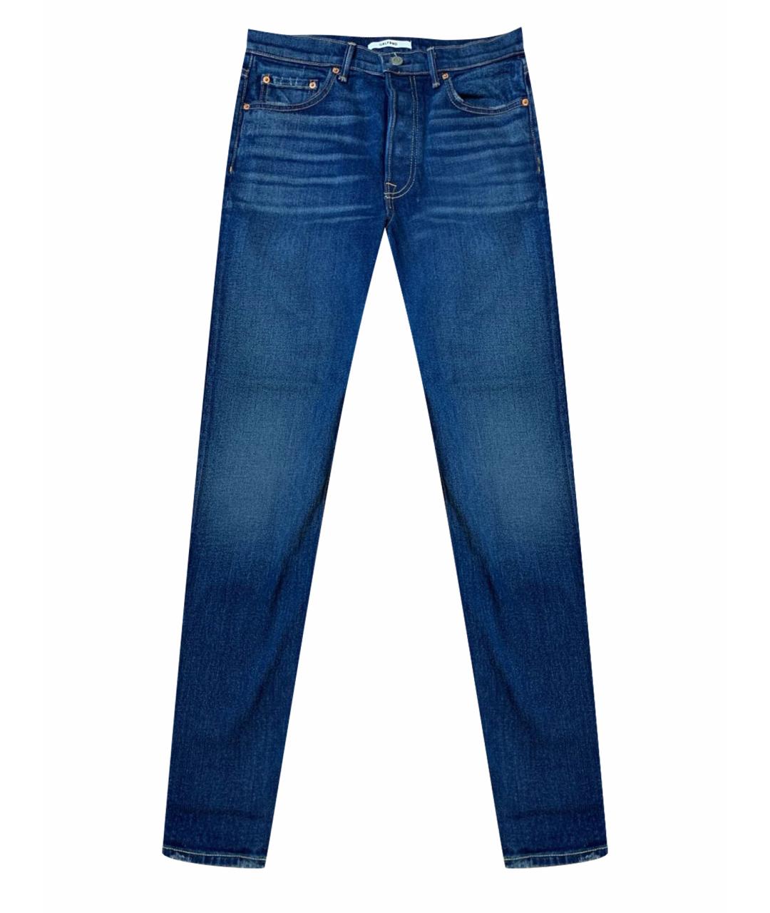 GRLFRND Темно-синие хлопковые джинсы слим, фото 1