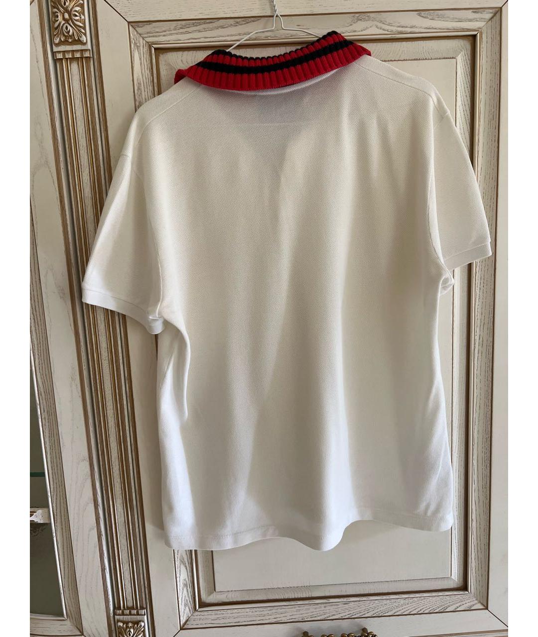 GUCCI Белая хлопковая футболка, фото 2