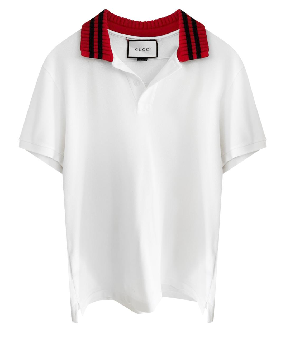 GUCCI Белая хлопковая футболка, фото 1