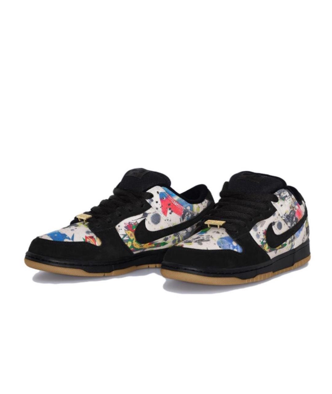 NIKE Черные низкие кроссовки / кеды, фото 2