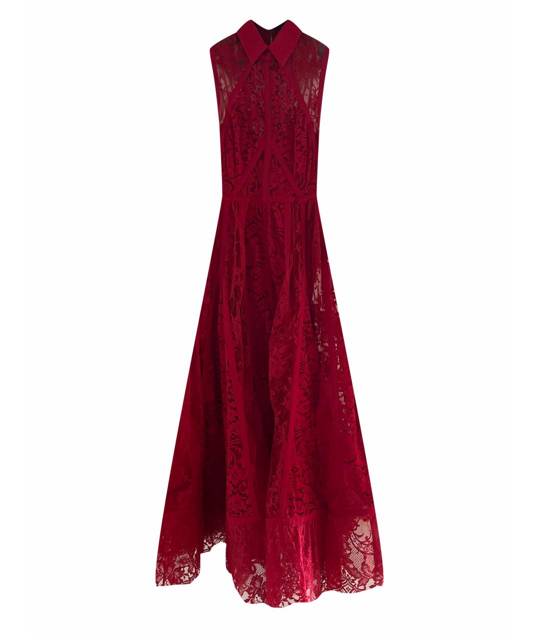 ELIE SAAB Красное шелковое вечернее платье, фото 1