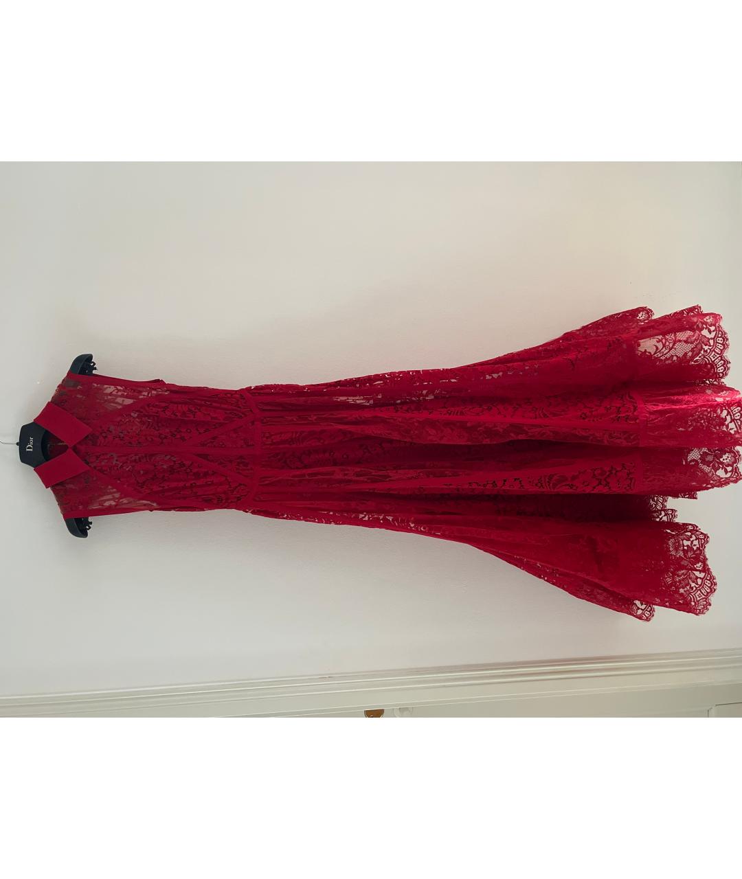 ELIE SAAB Красное шелковое вечернее платье, фото 6
