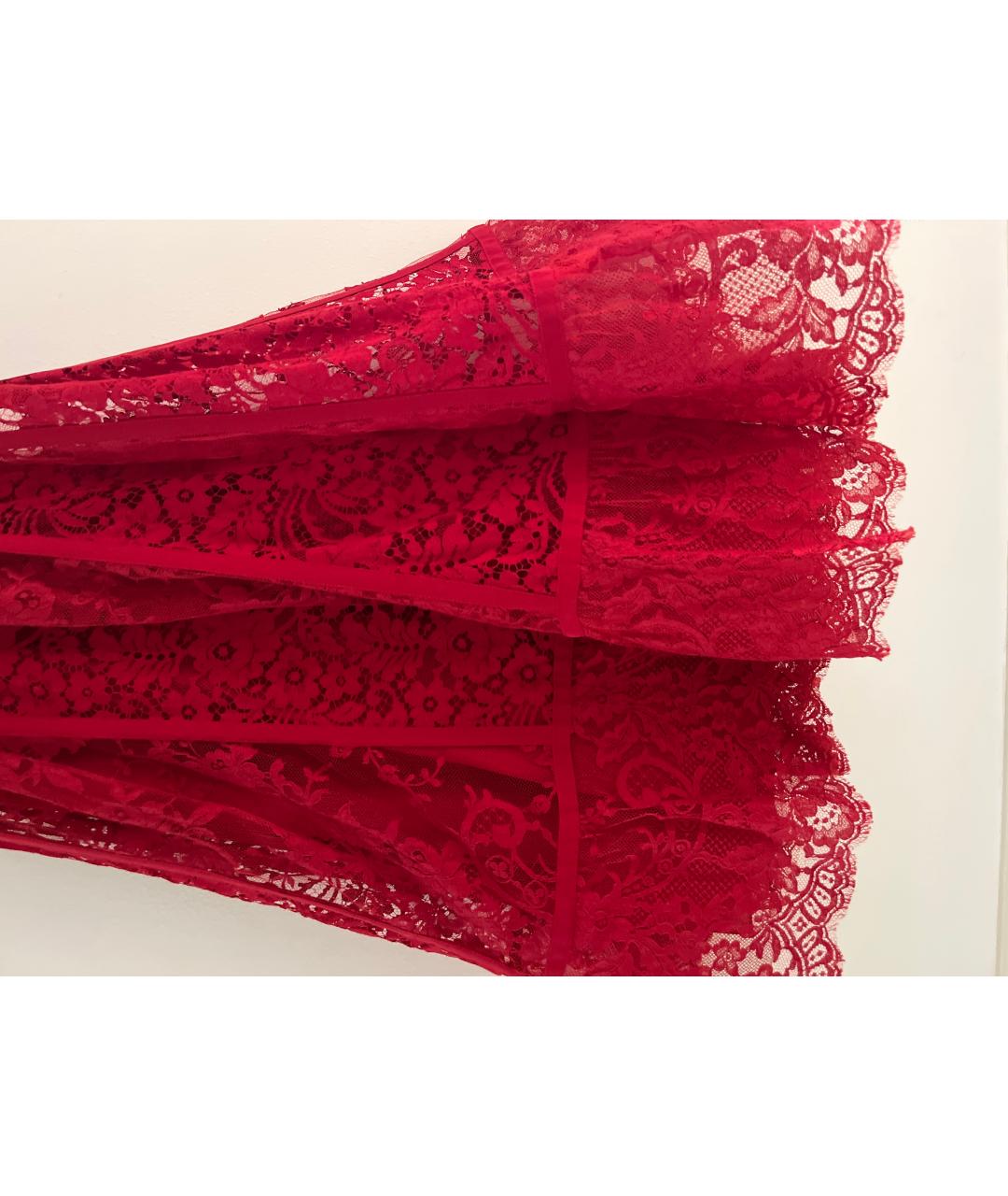 ELIE SAAB Красное шелковое вечернее платье, фото 5