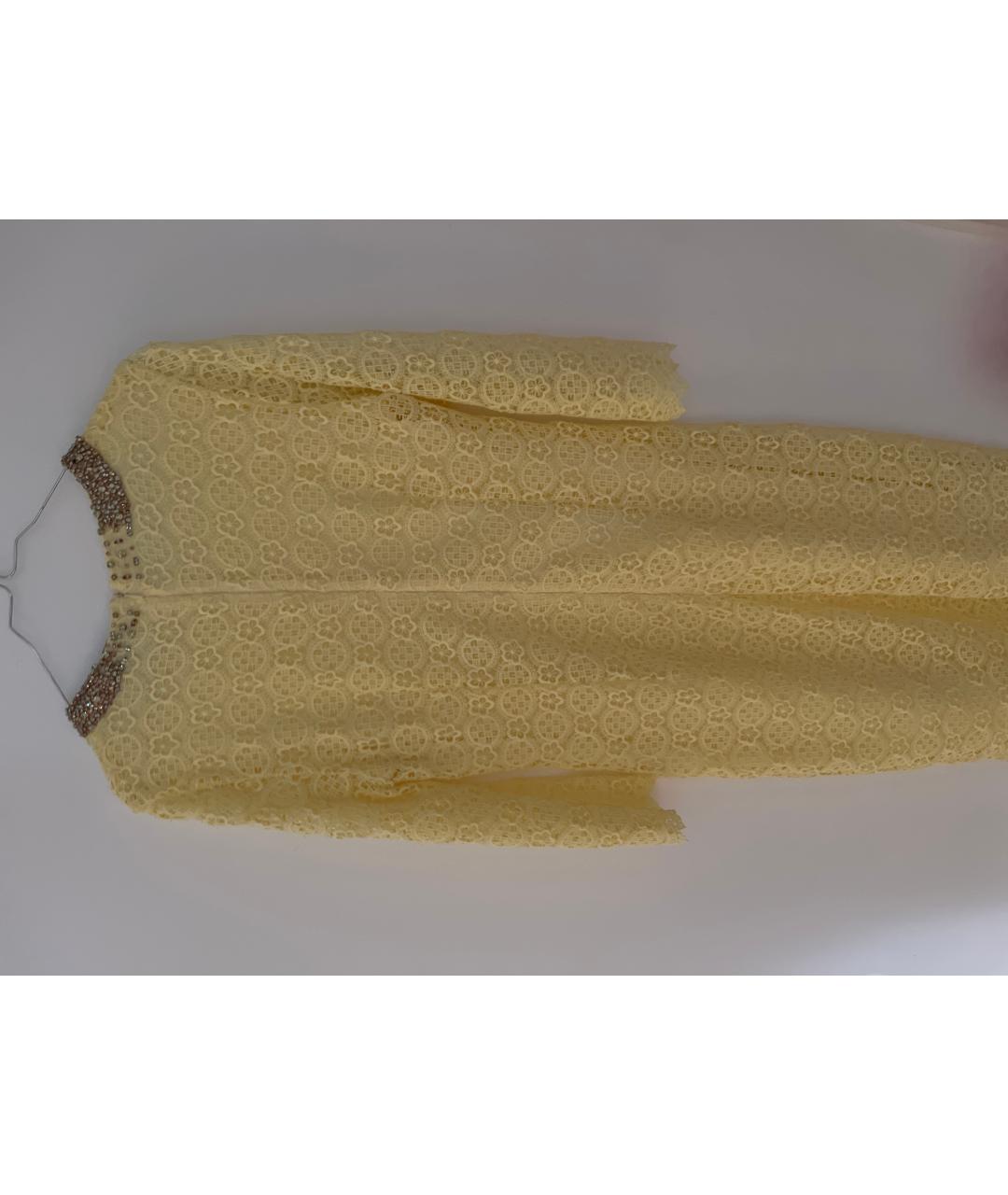 ERMANNO ERMANNO Желтое полиамидовое вечернее платье, фото 2