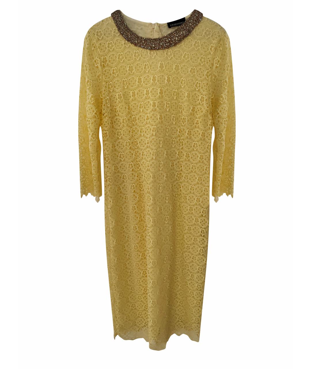 ERMANNO ERMANNO Желтое полиамидовое вечернее платье, фото 1