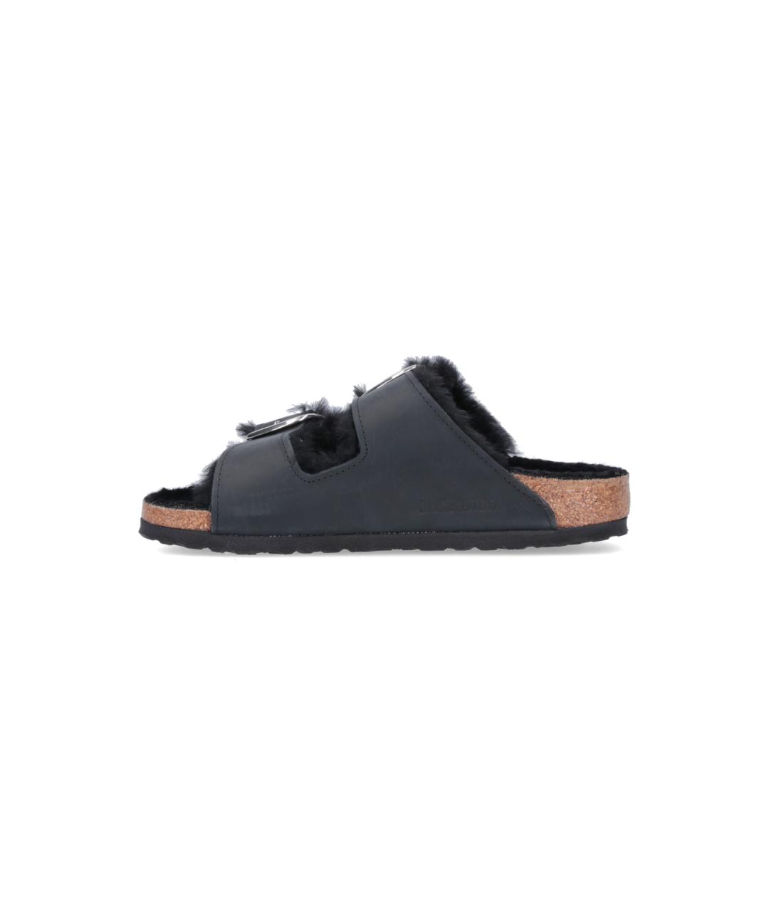 BIRKENSTOCK Черные шлепанцы, фото 3