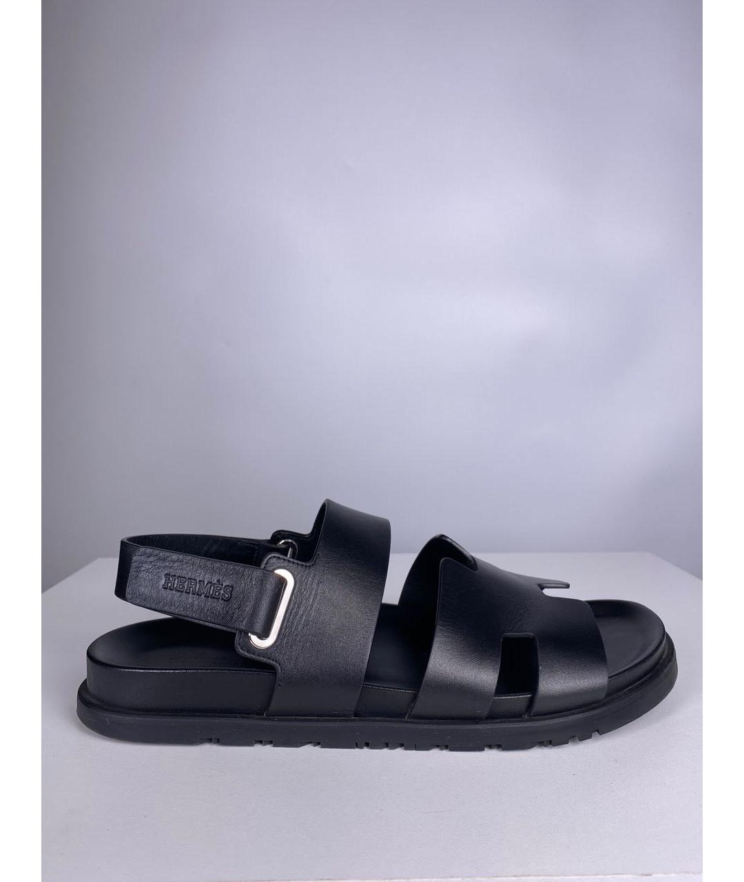 HERMES PRE-OWNED Черные сандалии, фото 9