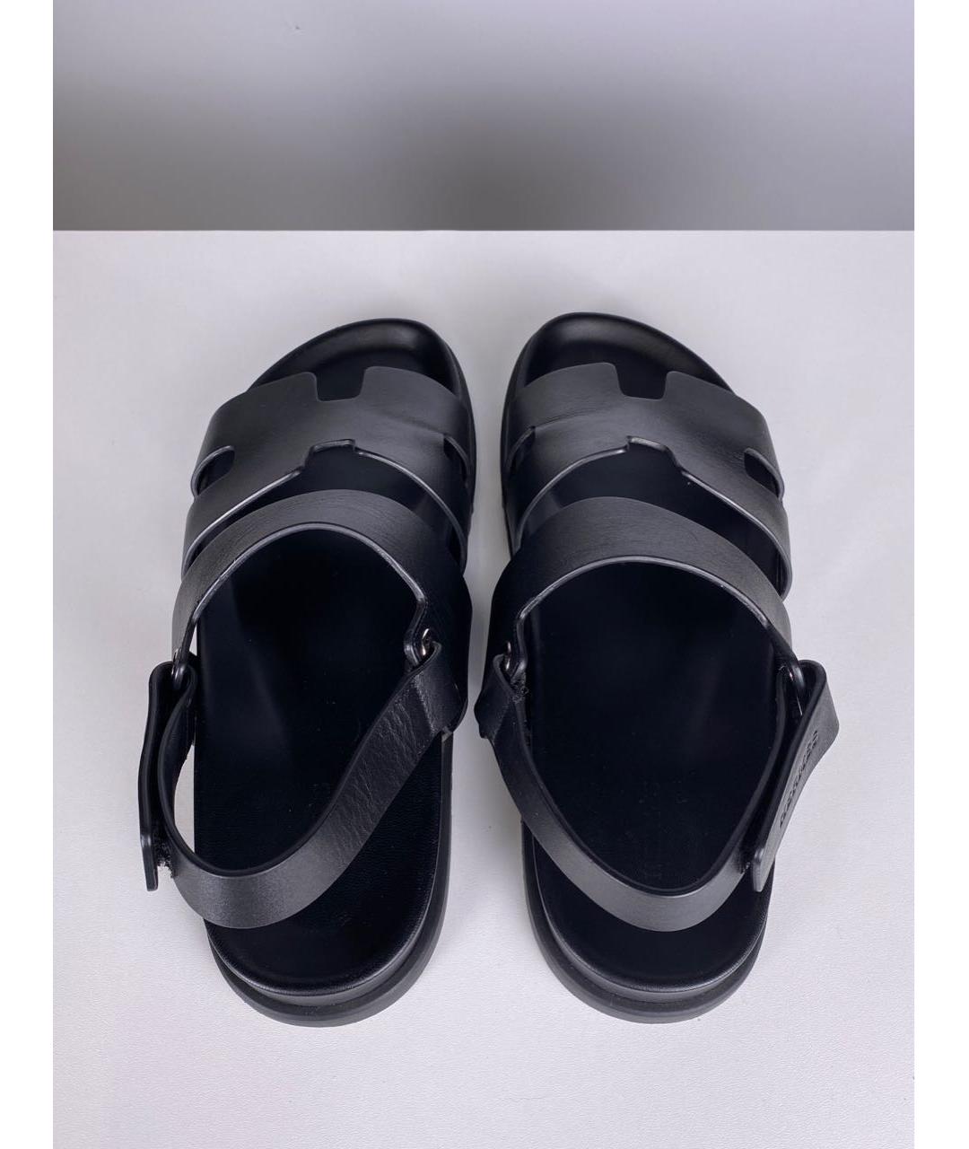 HERMES PRE-OWNED Черные сандалии, фото 4
