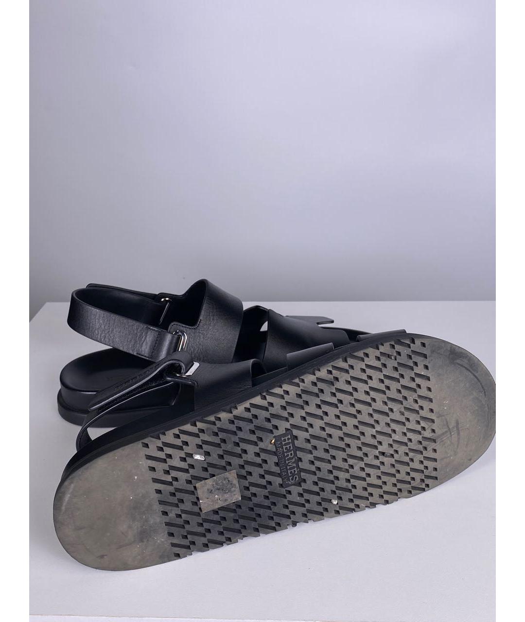 HERMES PRE-OWNED Черные сандалии, фото 8