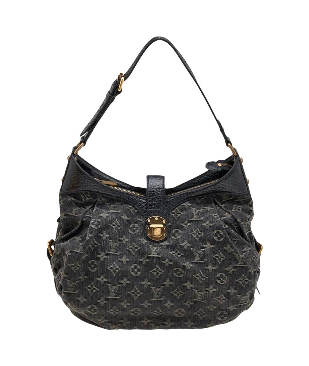 LOUIS VUITTON PRE-OWNED Черная деним сумка с короткими ручками, фото 1