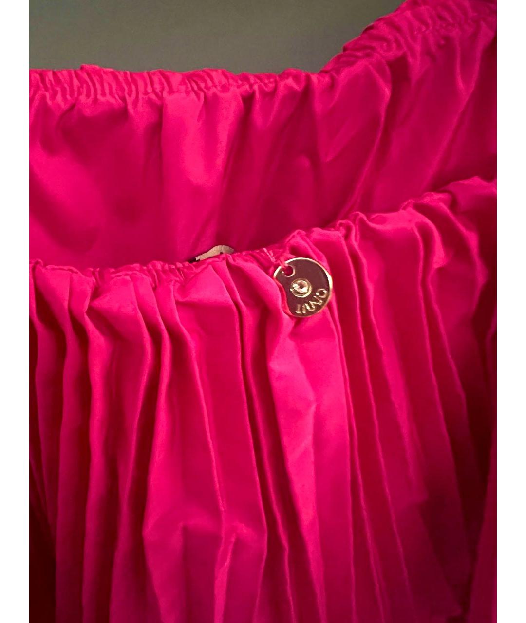 LIU JO Фуксия полиэстеровое коктейльное платье, фото 8