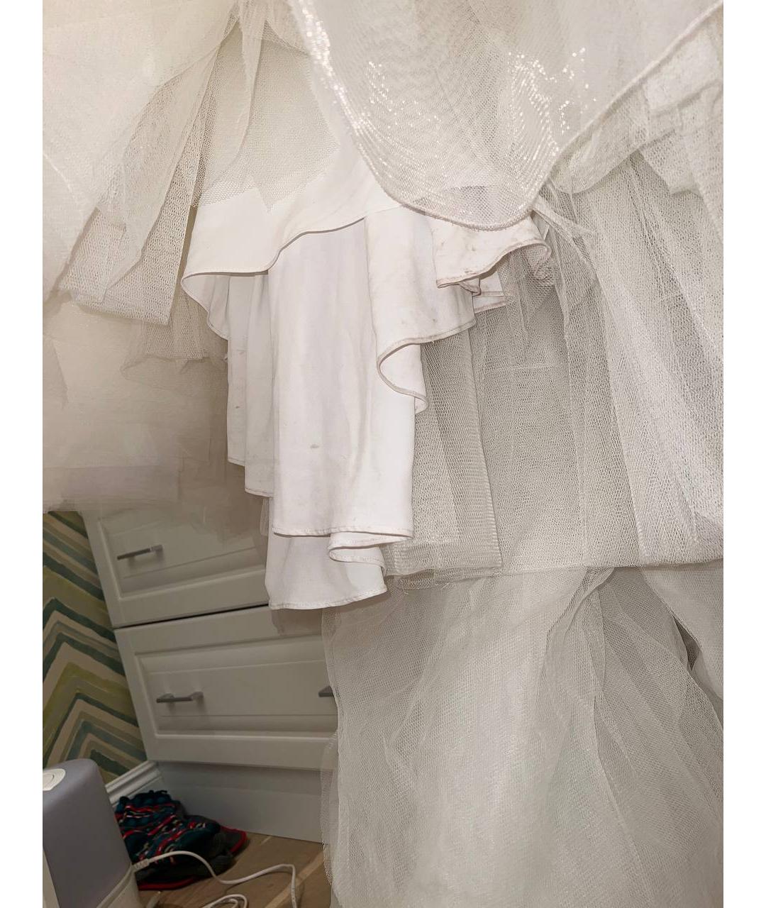 VIKTOR & ROLF Белое атласное свадебное платье, фото 6