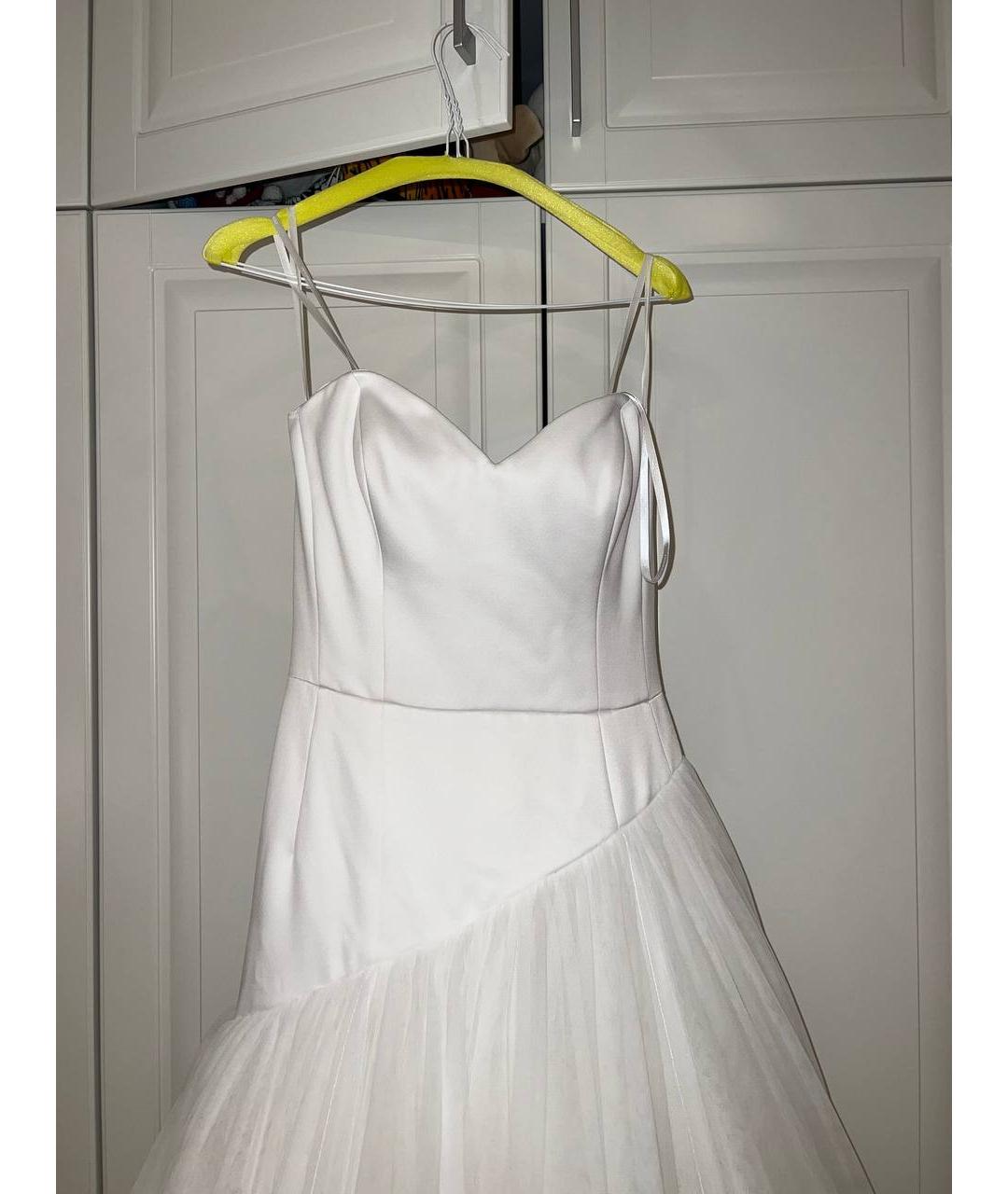 VIKTOR & ROLF Белое атласное свадебное платье, фото 3