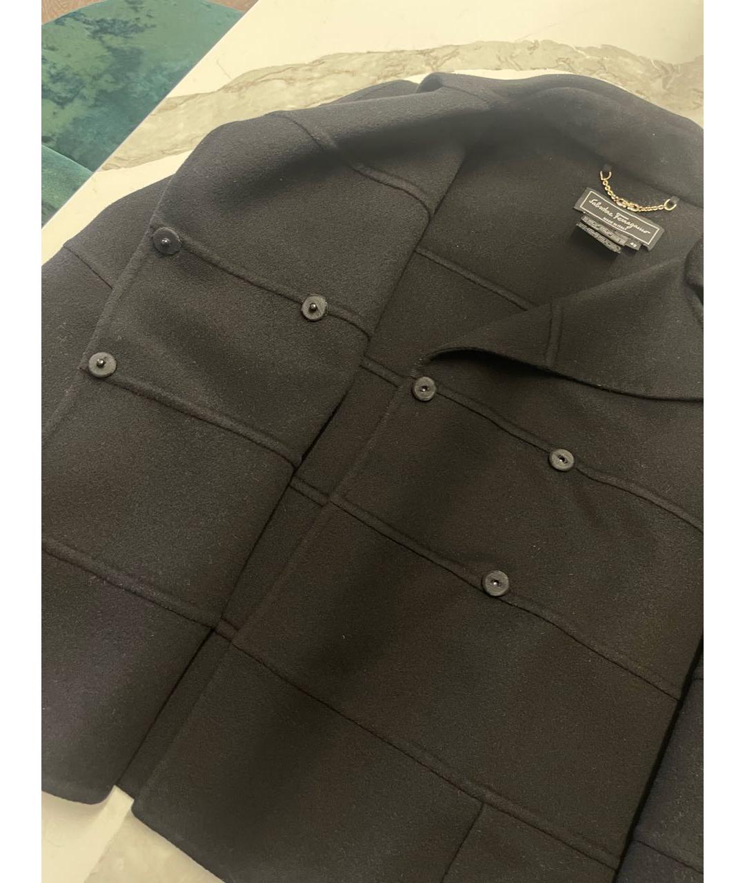 SALVATORE FERRAGAMO Черный кашемировый жакет/пиджак, фото 3