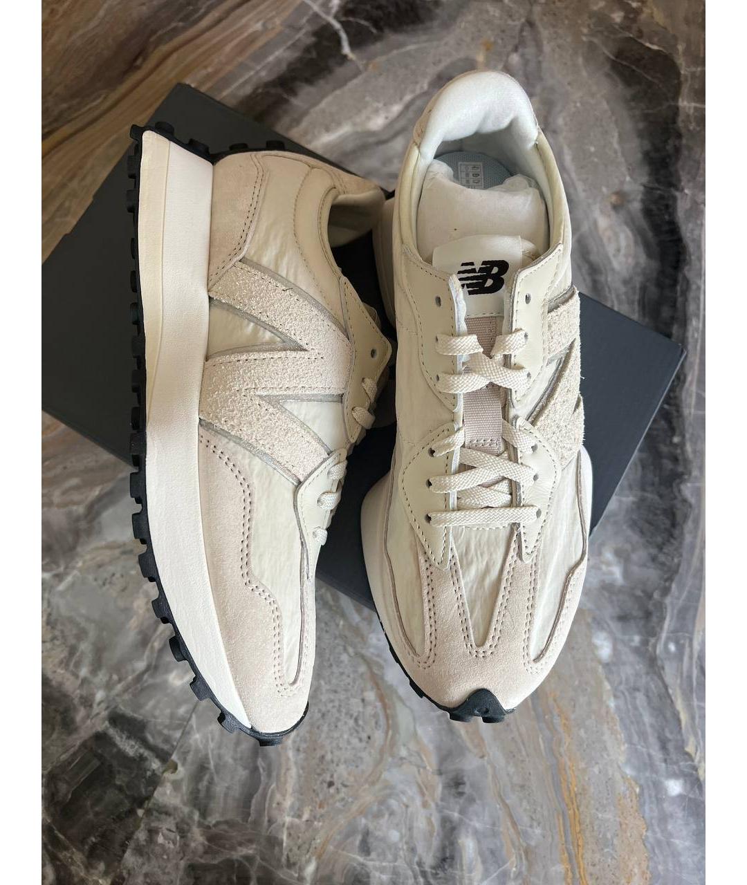 NEW BALANCE Бежевые замшевые кроссовки, фото 7