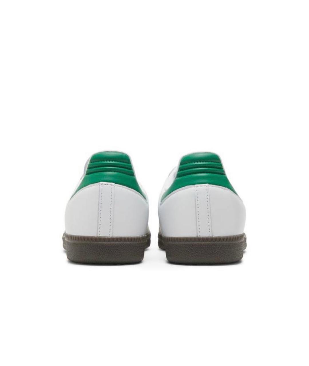 ADIDAS Зеленые кожаные низкие кроссовки / кеды, фото 5