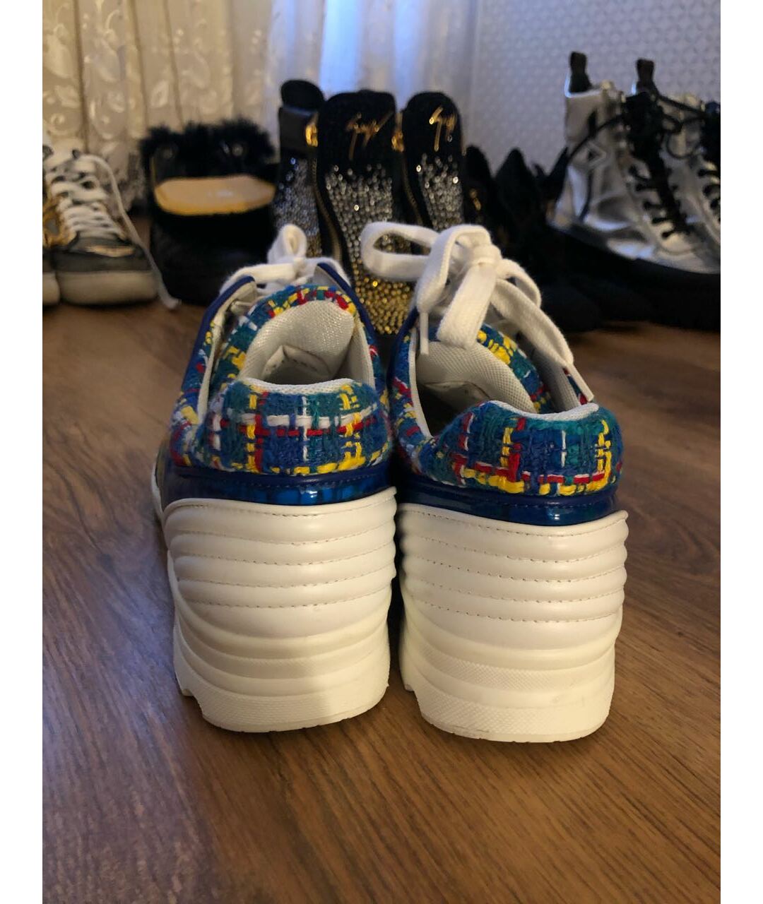 CHANEL PRE-OWNED Мульти кроссовки, фото 4