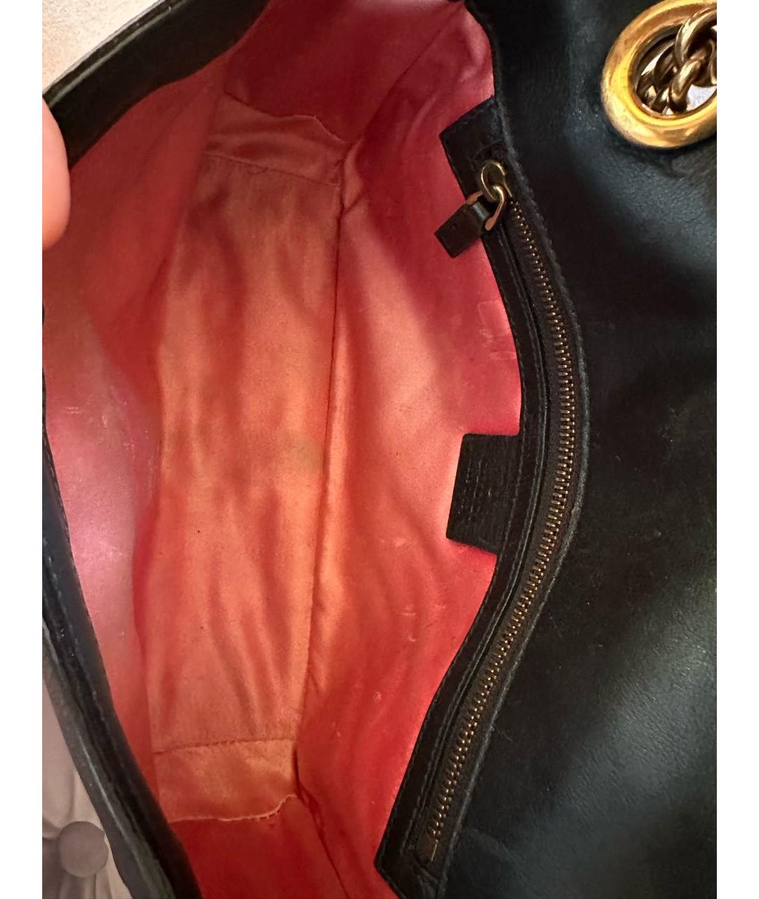 GUCCI Черная бархатная сумка через плечо, фото 5