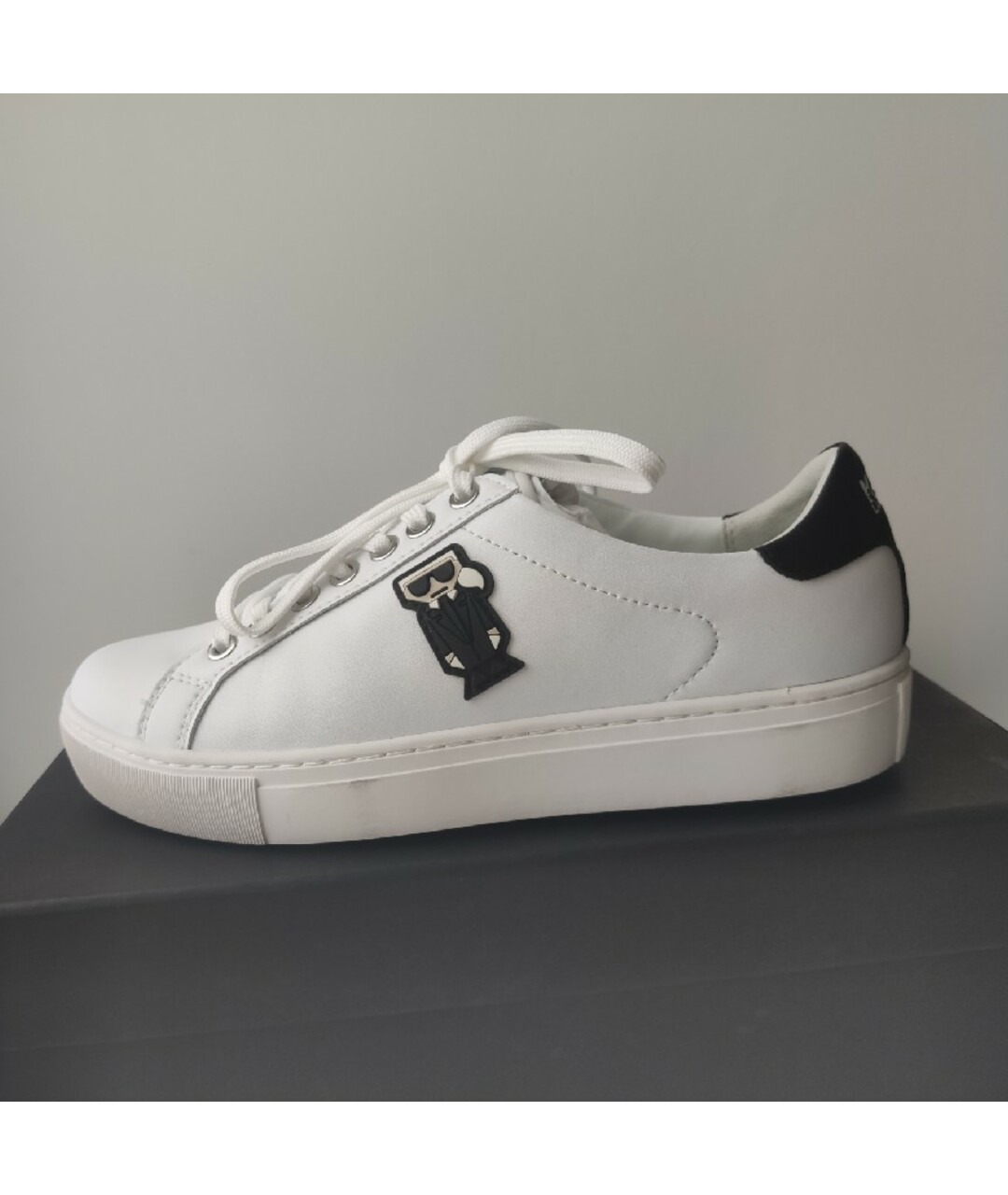KARL LAGERFELD Белые кожаные кроссовки, фото 8
