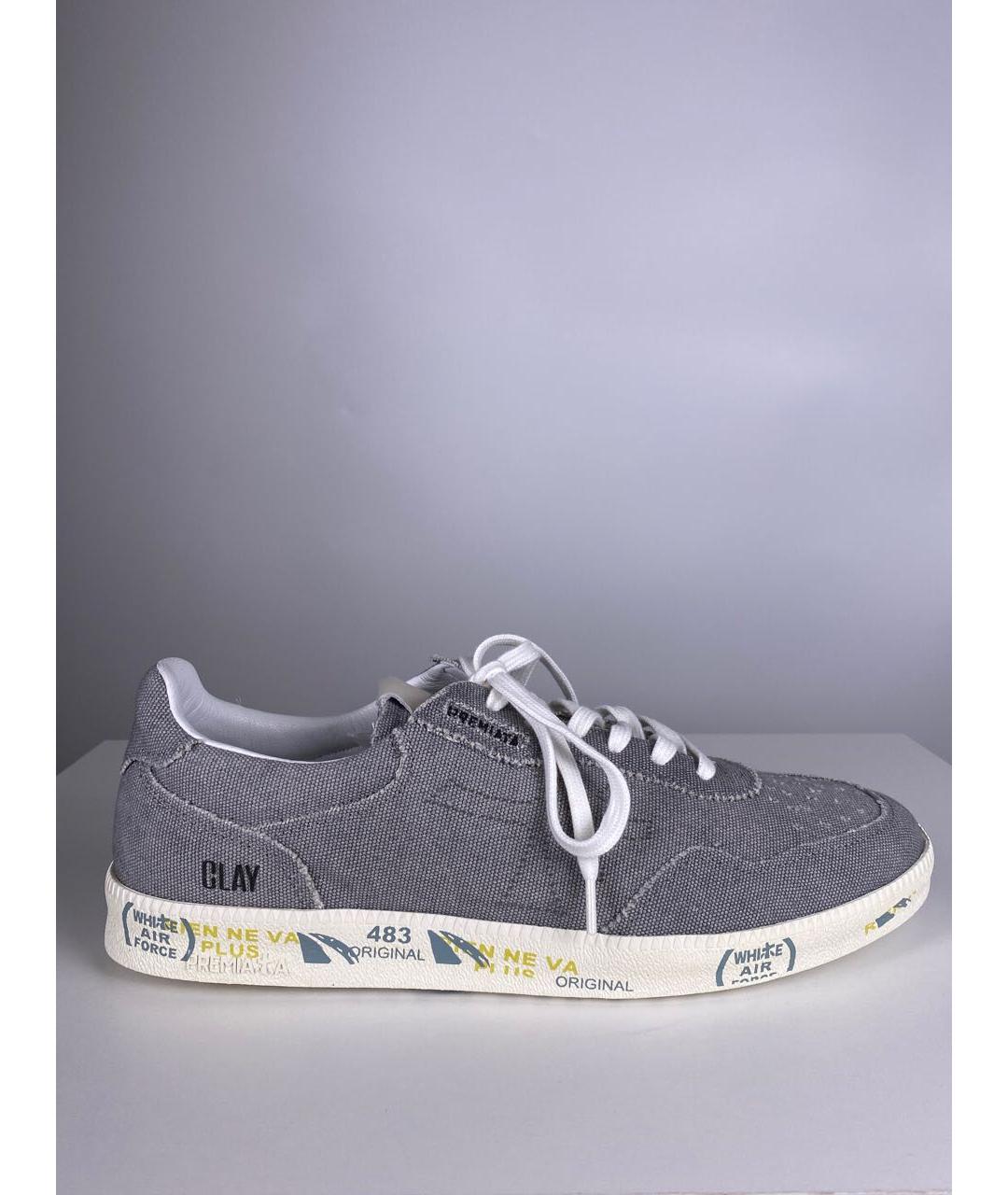 PREMIATA Серые низкие кроссовки / кеды, фото 8