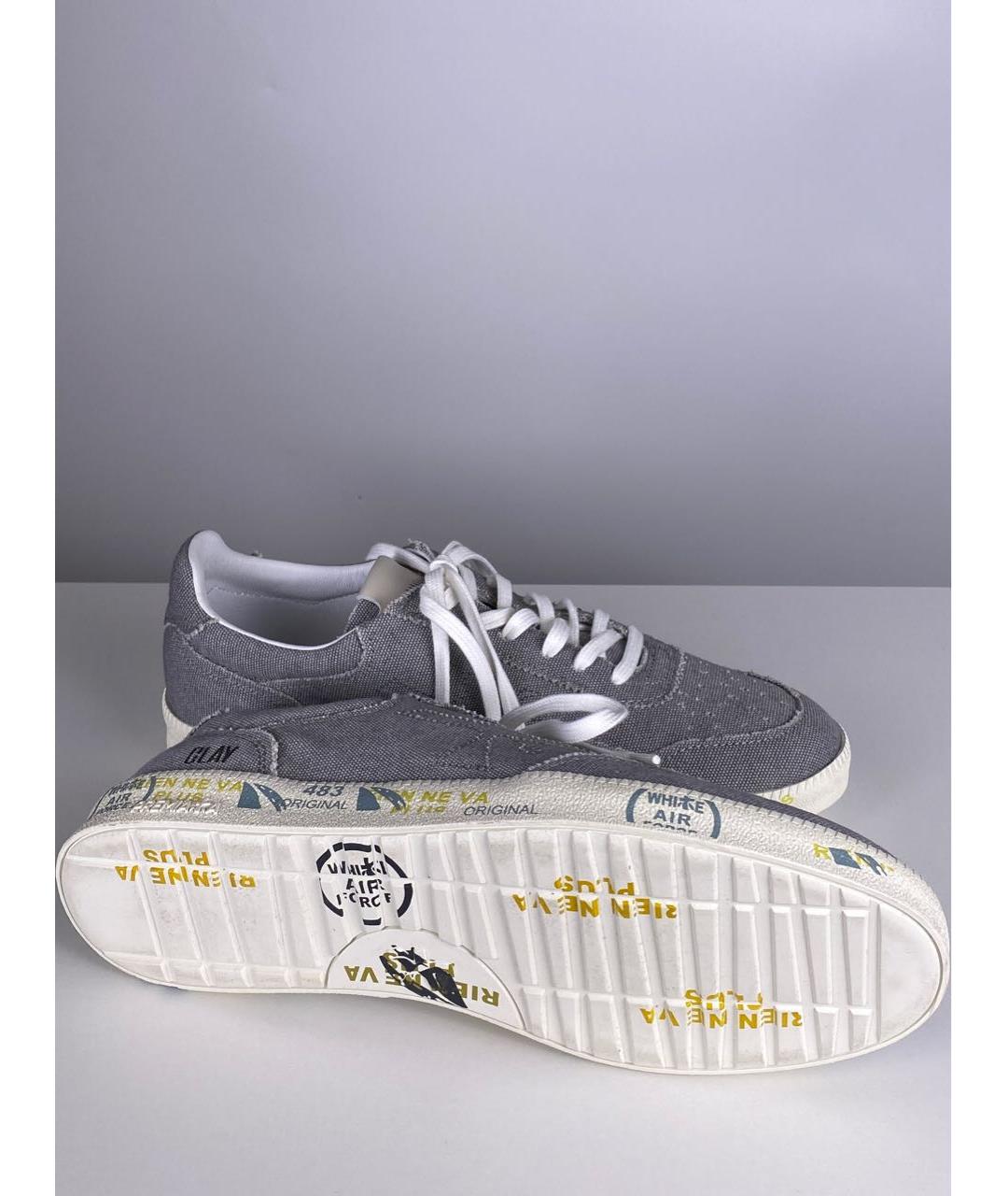 PREMIATA Серые низкие кроссовки / кеды, фото 5