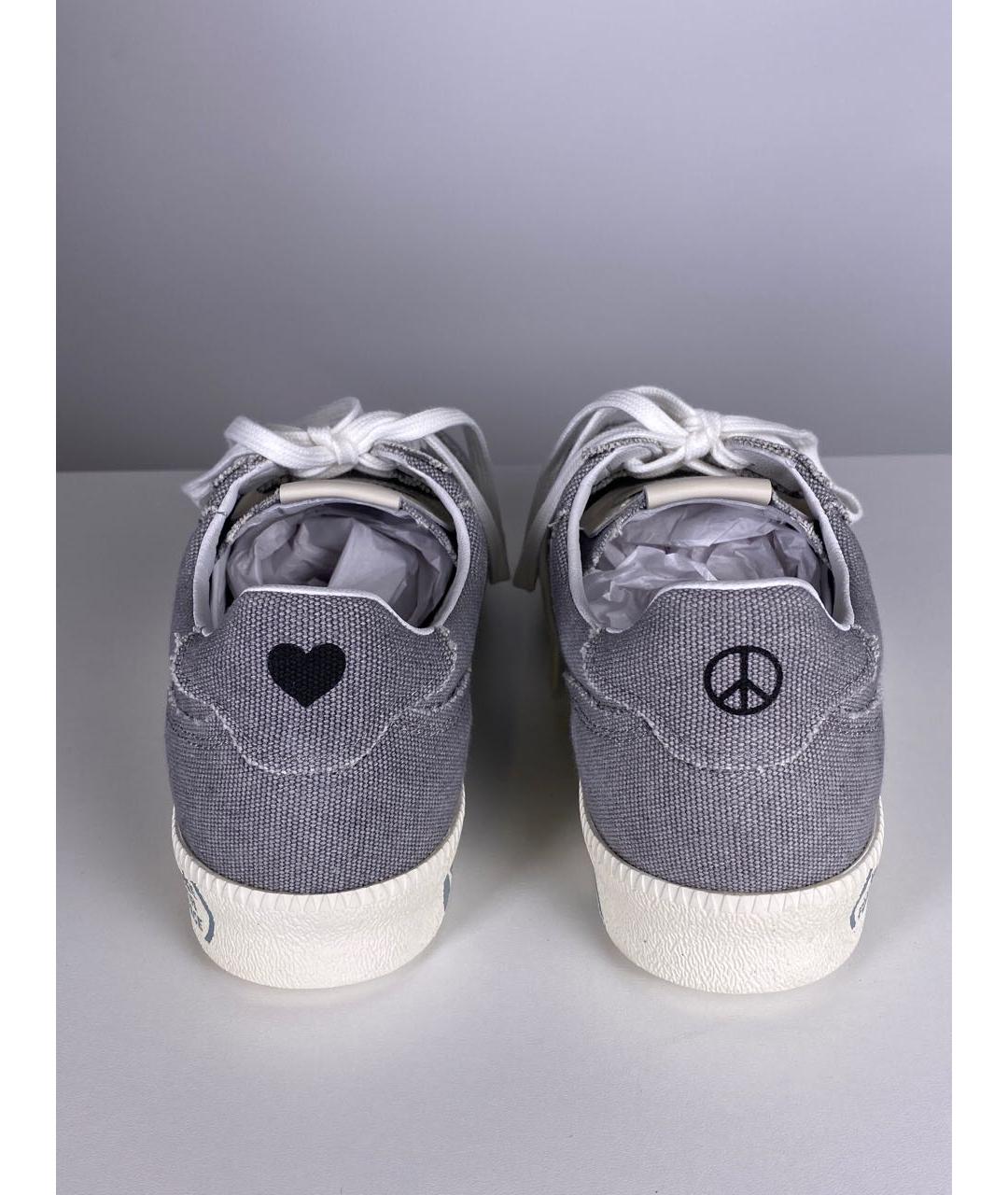 PREMIATA Серые низкие кроссовки / кеды, фото 3