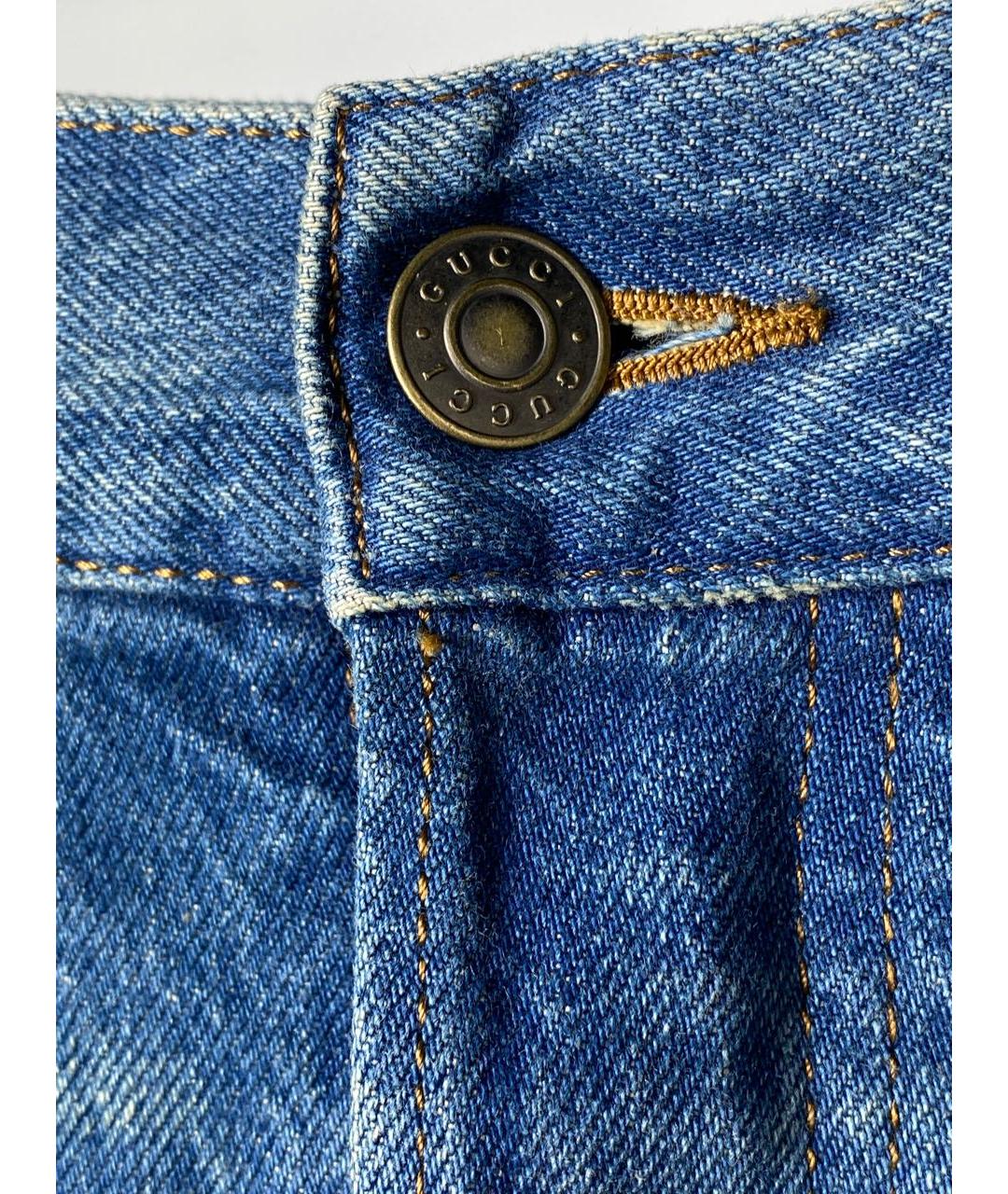 GUCCI Темно-синие прямые джинсы, фото 4