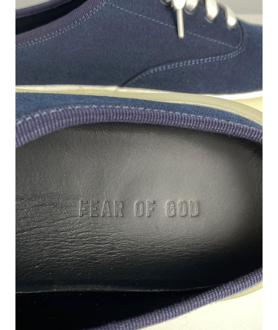 FEAR OF GOD Синие низкие кроссовки / кеды, фото 6