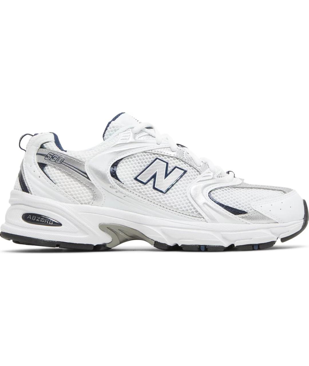 NEW BALANCE Белые текстильные кроссовки, фото 1