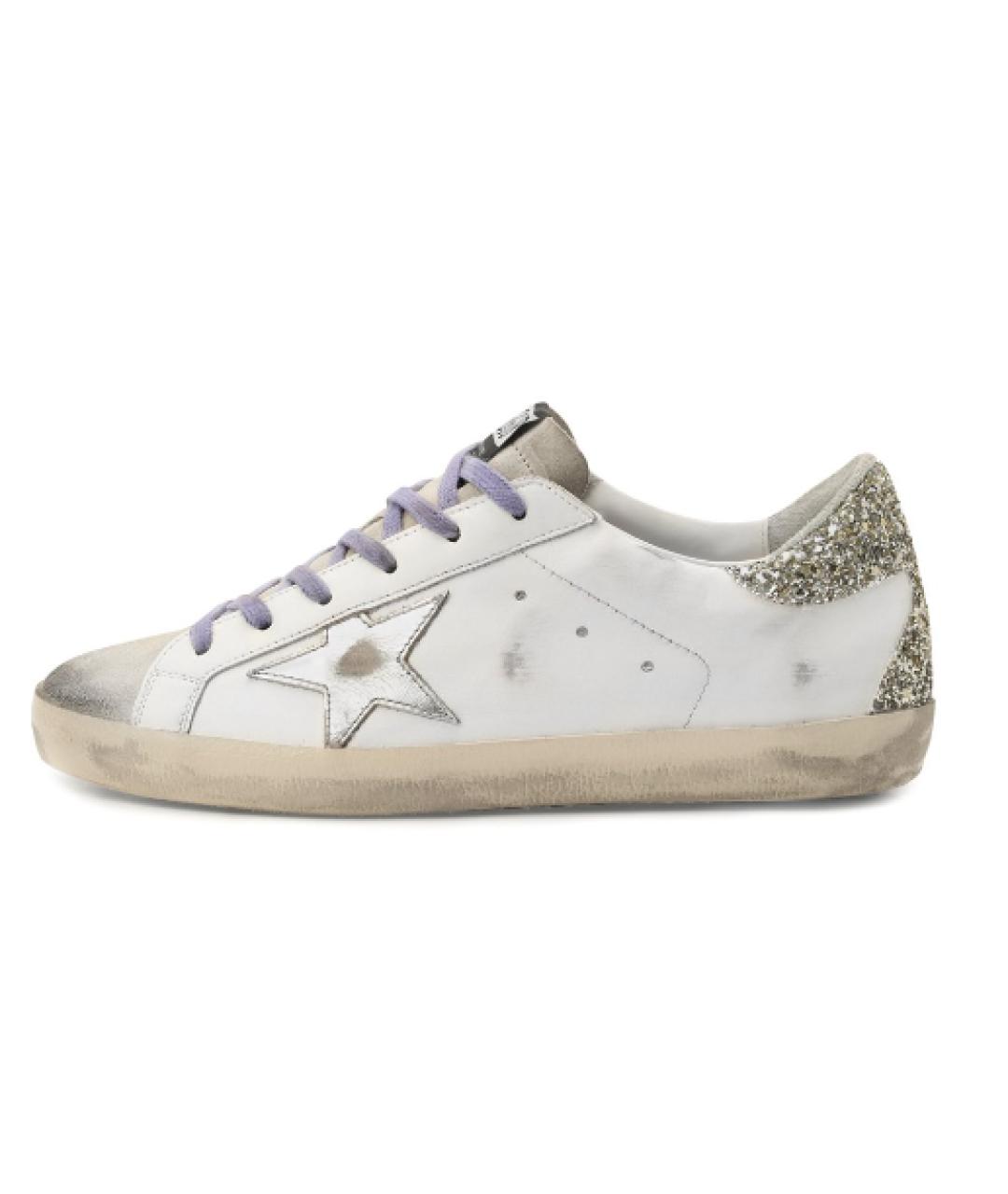 GOLDEN GOOSE DELUXE BRAND Белые кожаные кеды, фото 4