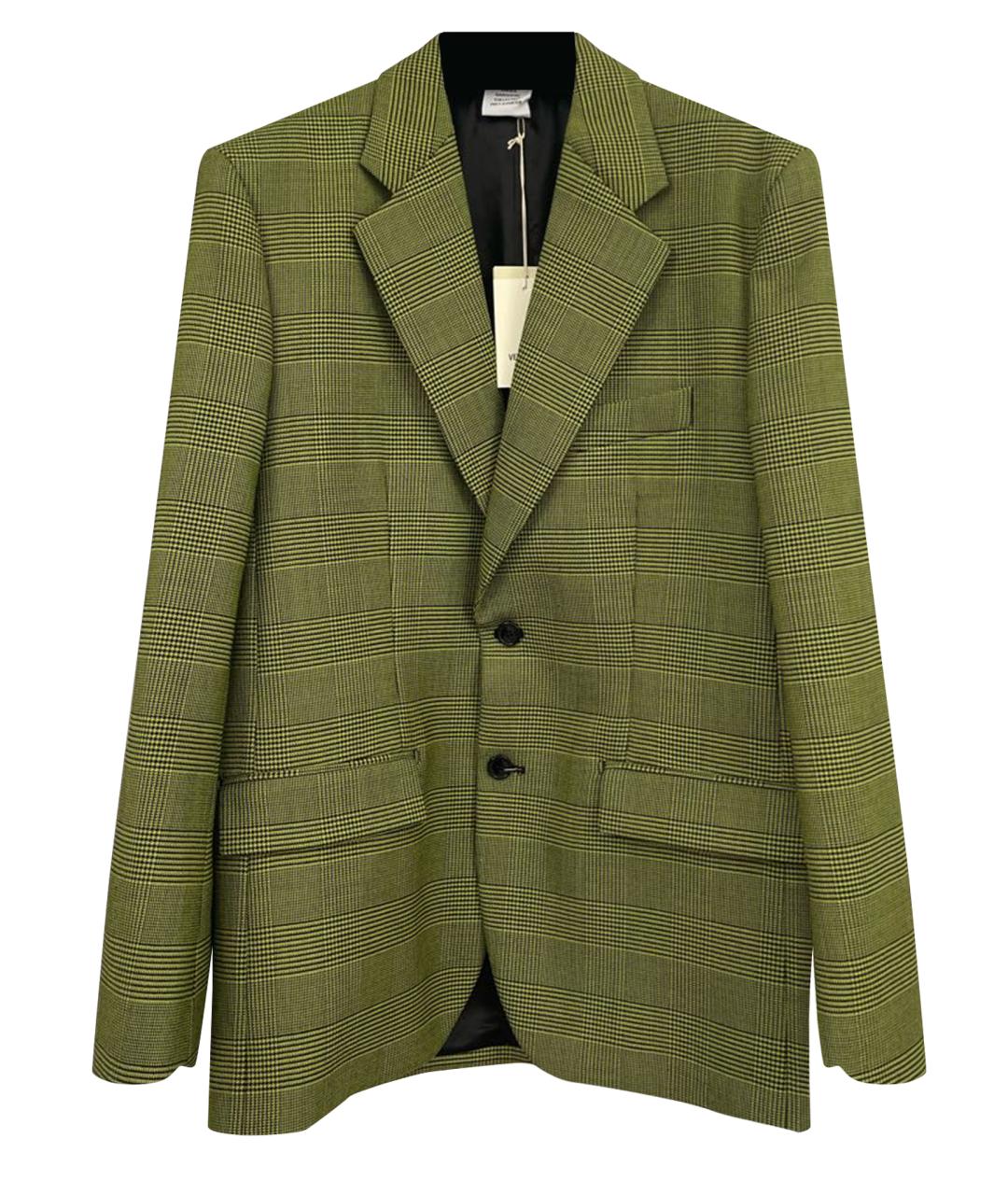 VETEMENTS Зеленый шерстяной жакет/пиджак, фото 1