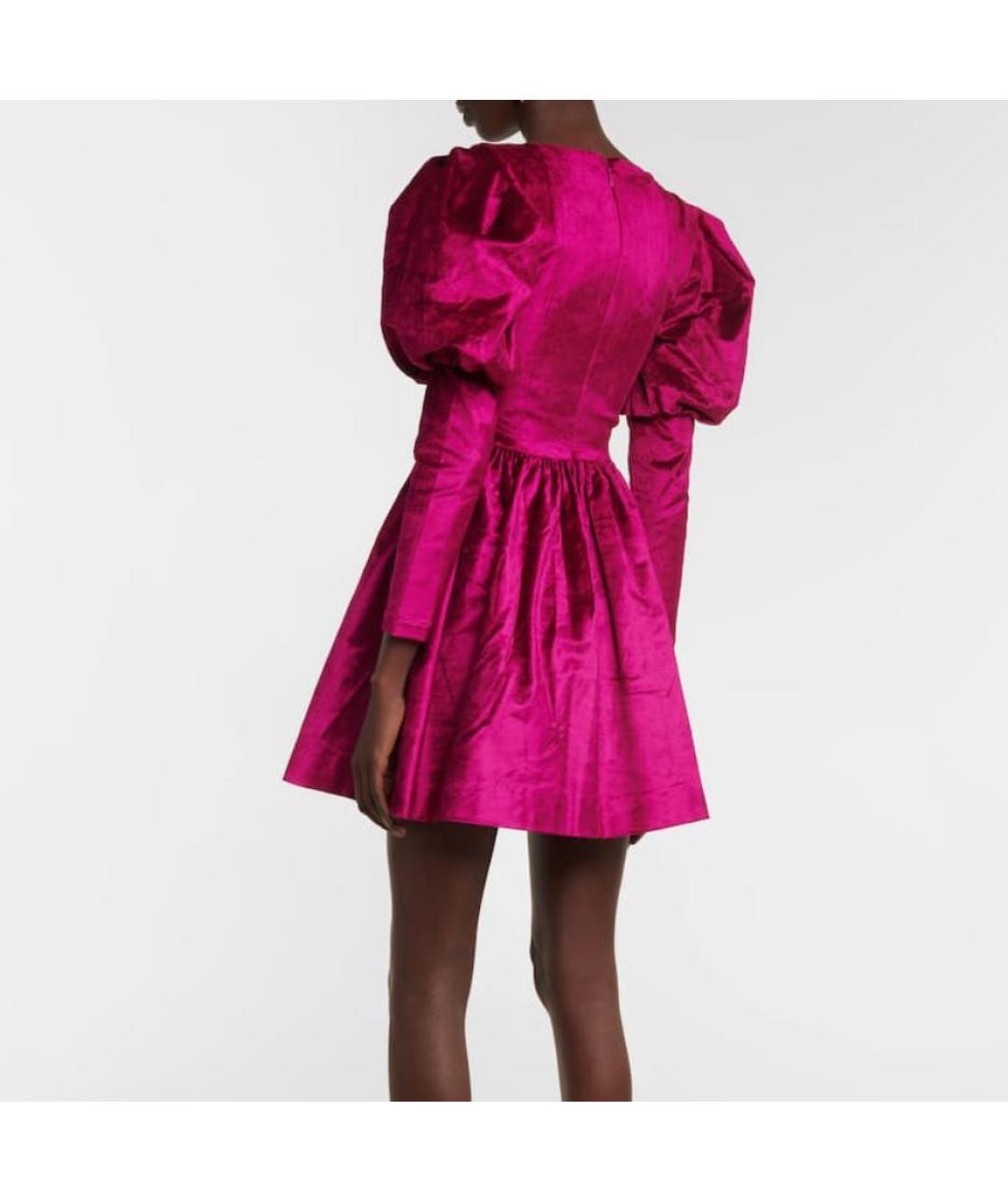Alemais Розовое бархатное коктейльное платье, фото 2