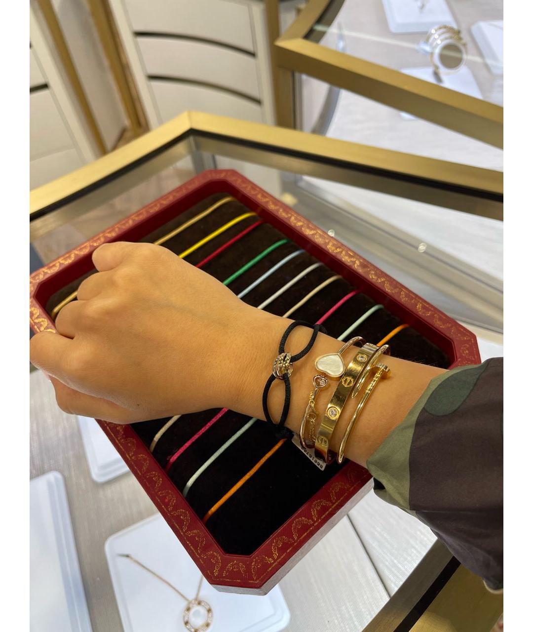 CARTIER Черный браслет из белого золота, фото 8