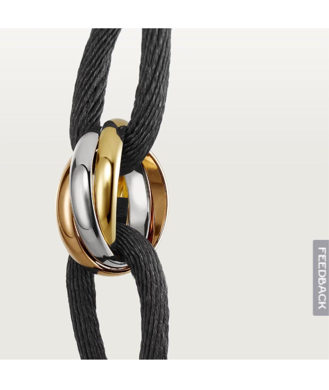 CARTIER Черный браслет из белого золота, фото 3