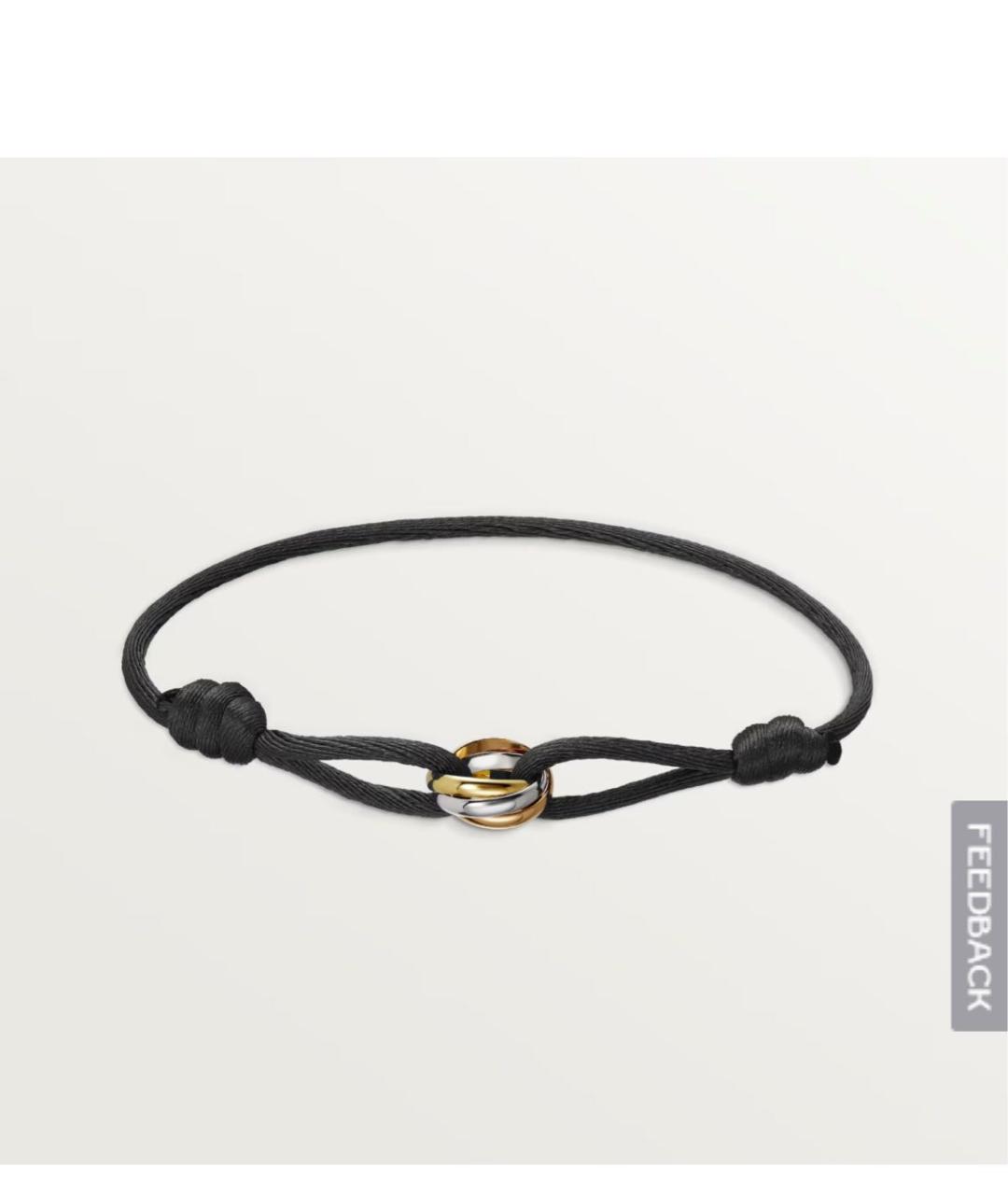 CARTIER Черный браслет из белого золота, фото 9